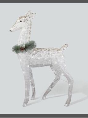 Philips - 40" LED Glitter String Doe Novelty Sculpture Light White